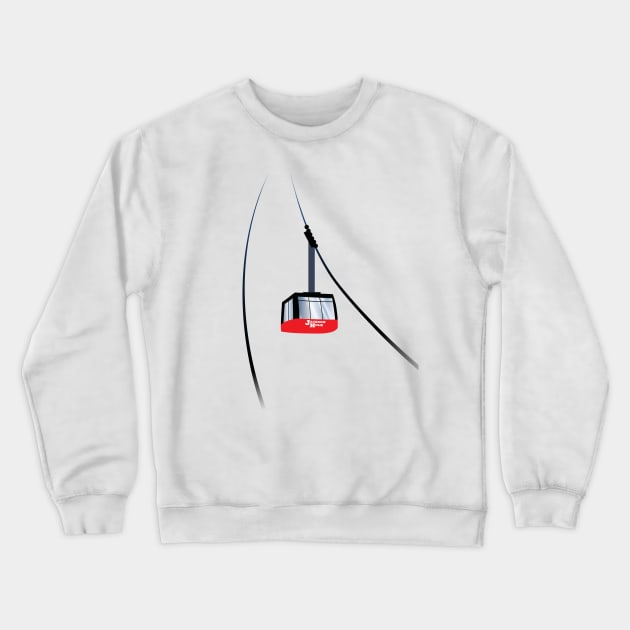 Cable car Jackson Hole WY Crewneck Sweatshirt by leewarddesign